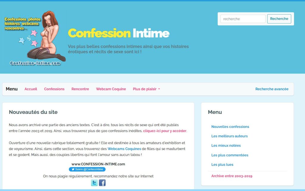 site confession intime